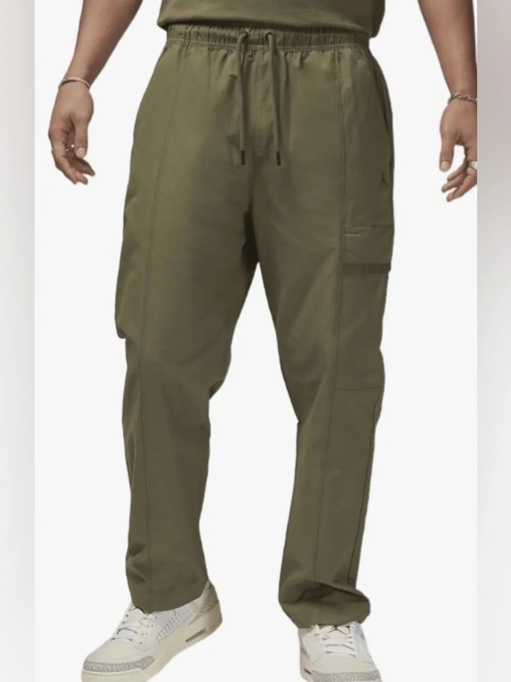 Jordan Essentials Men's Woven Pants (FN4539-222) Olive Size Large